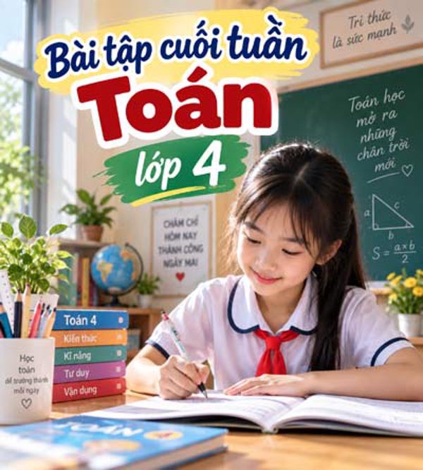 Bài tập cuối tuần môn Toán lớp 4 