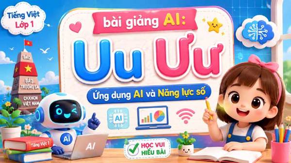 Bài giảng AI Bài 13: U u Ư ư – Tuần 3 Tiếng Việt lớp 1 - Ứng dụng AI và năng lực số chuẩn