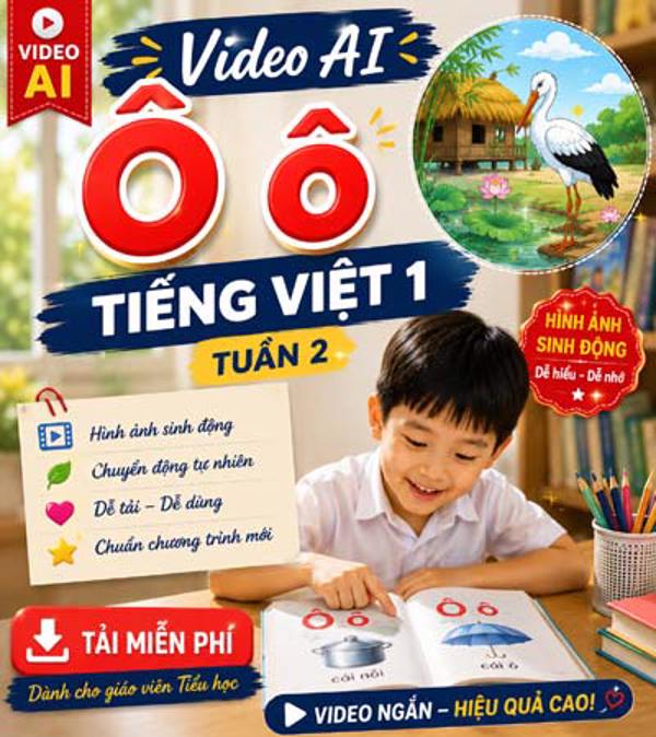 Video AI giới thiệu bài Ô ô - Tiếng Việt 1 Tuần 2