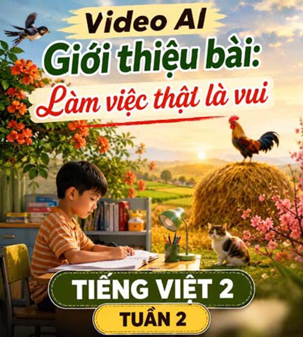 Video AI giới thiệu bài: Làm việc thật là vui - Tiếng Việt 2 - tuần 2