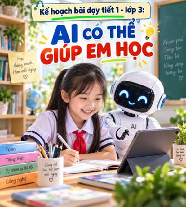Kế hoạch bài dạy tiết 1 - lớp 3 soạn theo Khung AI 2422: AI có thể giúp em học