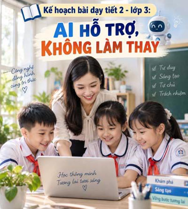 Kế hoạch bài dạy tiết 2 - lớp 3 soạn theo Khung AI 2422: AI hỗ trợ, không làm thay