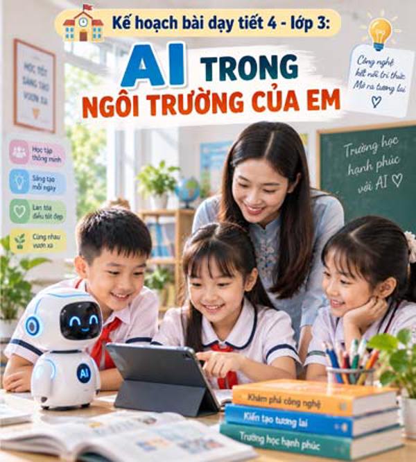 Kế hoạch bài dạy tiết 4 - lớp 3 soạn theo Khung AI 2422: AI trong ngôi trườn của em