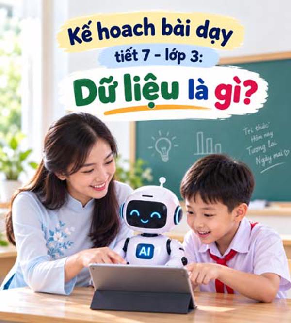 Kế hoạch bài dạy tiết 7 - lớp 3 soạn theo Khung AI 2422: Dữ liệu là gì?
