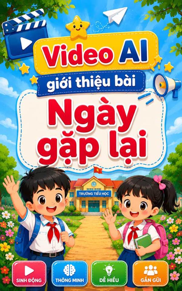 Video AI giới thiệu bài Ngày gặp lại - Tiếng Việt 3 - Tuần 1