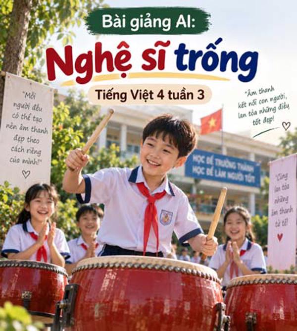 Bài giảng AI: Nghệ sĩ trống - Tiếng Việt 4 Tuần 3