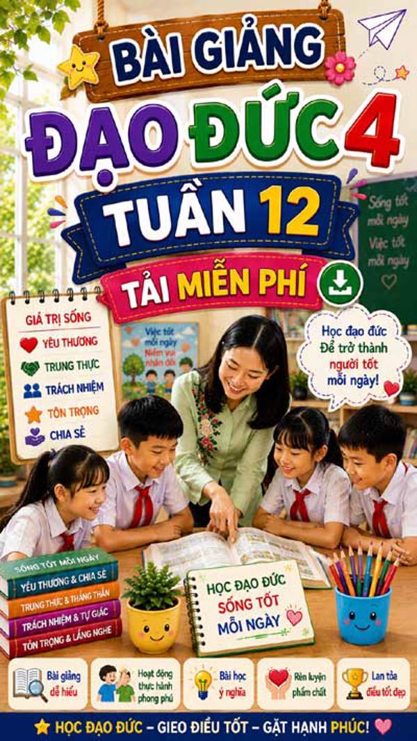 Bài giảng HĐTN 4 tuần 12 - Tải miễn phí