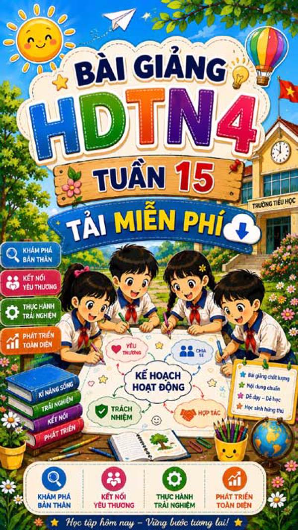 Bài giảng HĐTN 4 tuần 15 - Tải miễn phí