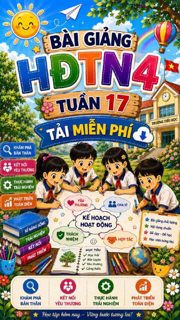Bài giảng HĐTN 4 tuần 17 - Tải miễn phí