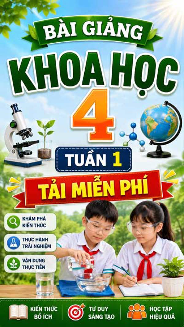 Bài giảng Khoa học 4 tuần 1 - Tải miễn phí