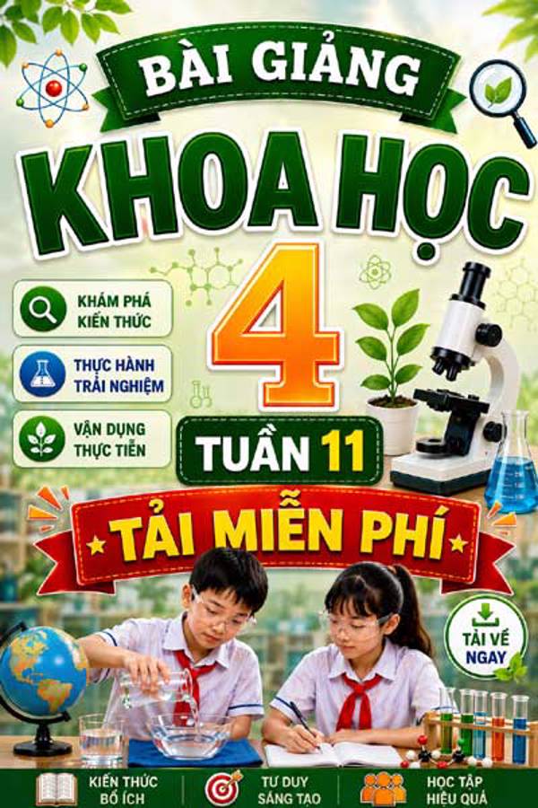 Bài giảng Khoa học 4 tuần 11 - Tải miễn phí