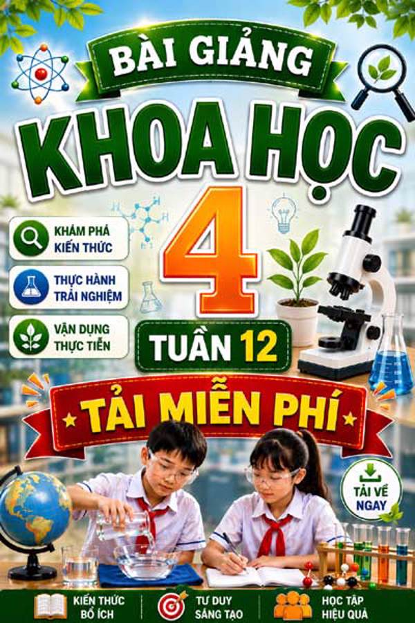 Bài giảng Khoa học 4 tuần 12 - Tải miễn phí