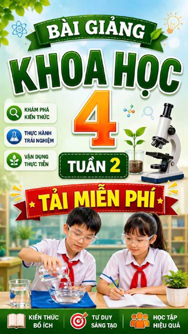 Bài giảng Khoa học 4 tuần 2 - Tải miễn phí