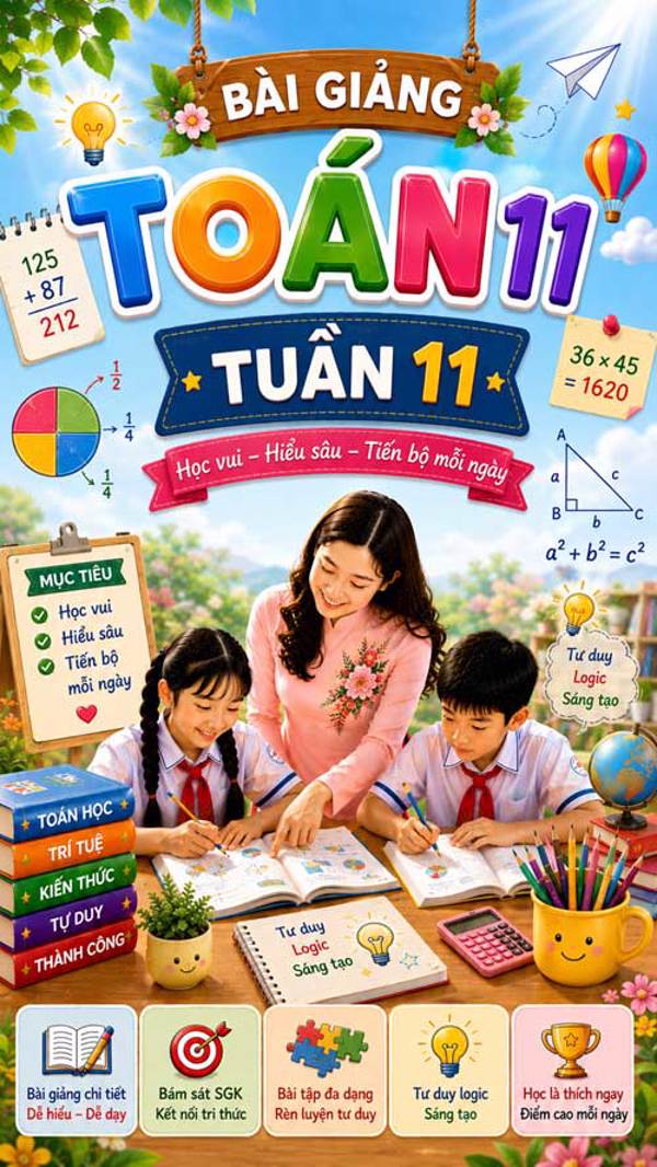 Bài giảng Toán 4 tuần 11 - Tải miễn phí