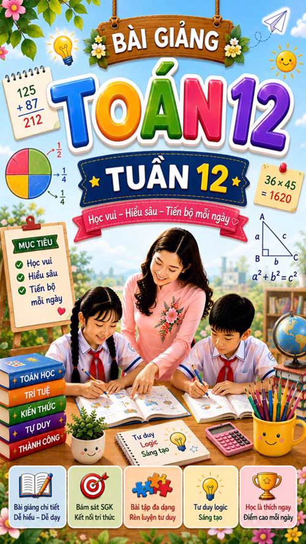 Bài giảng Toán 4 tuần 12 - Tải miễn phí