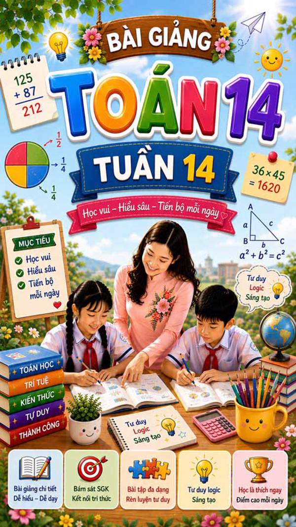 Bài giảng Toán 4 tuần 14 - Tải miễn phí