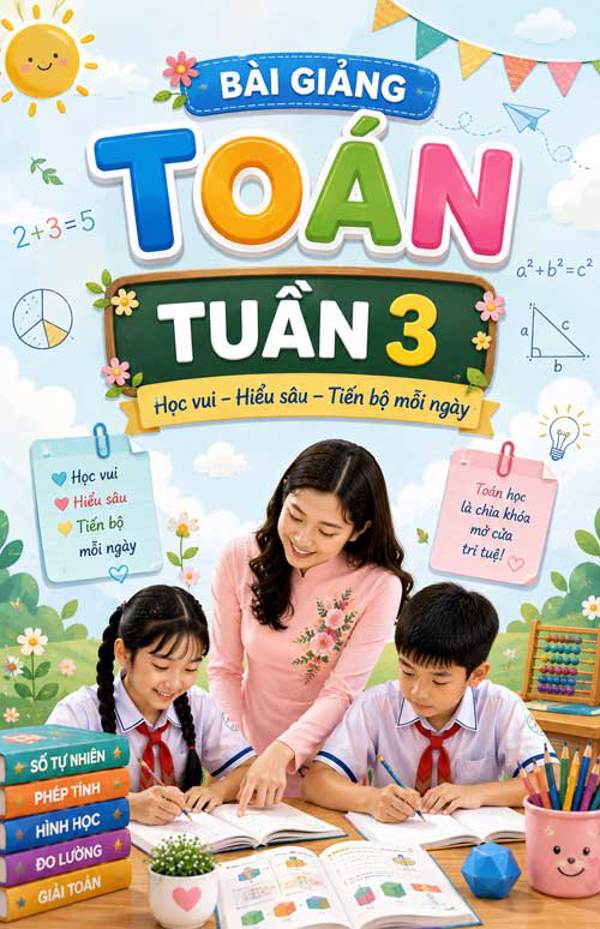 Bài giảng Toán 4 tuần 3 - Tải miễn phí