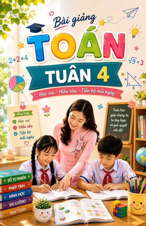 Bài giảng Toán 4 tuần 4 - Tải miễn phí