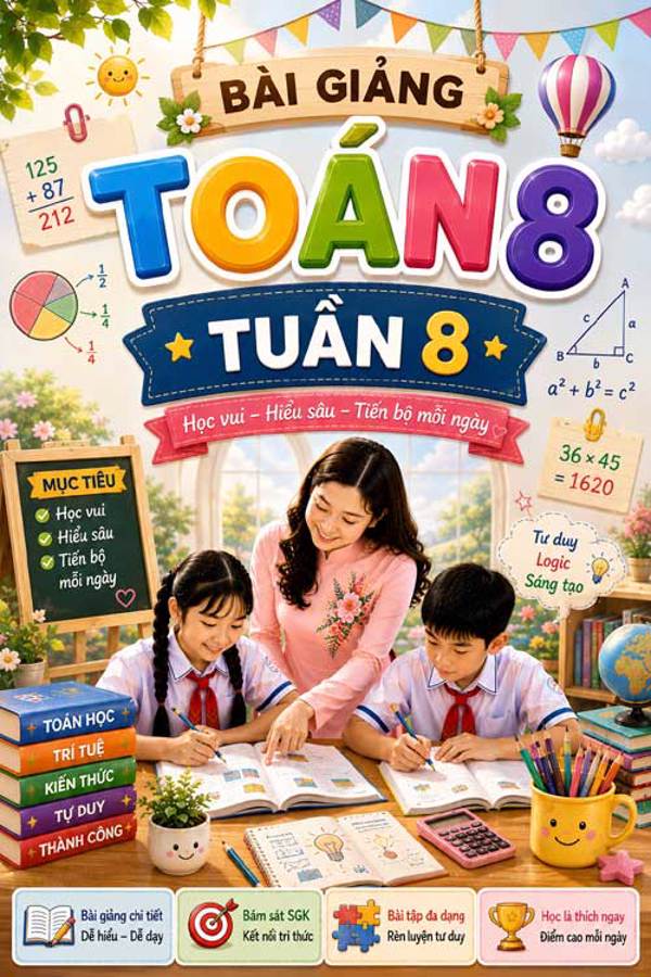 Bài giảng Toán 4 tuần 8 - Tải miễn phí