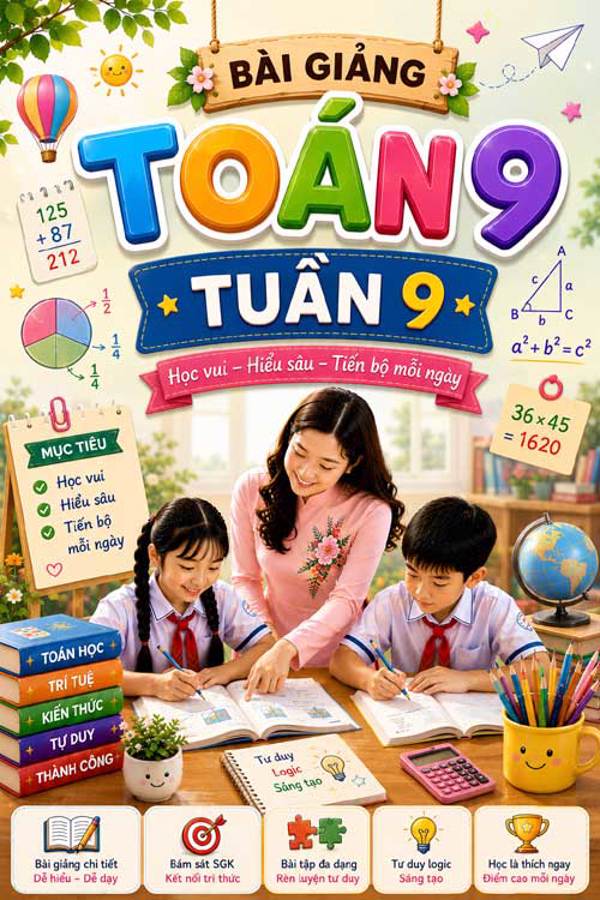 Bài giảng Toán 4 tuần 9 - Tải miễn phí