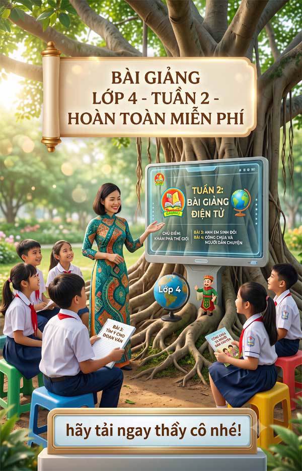 Bài giảng Tiếng việt 4 tuần 2 - Tải miễn phí