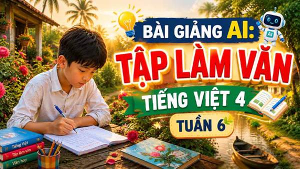 Bài giảng AI Tập làm văn - Môn Tiếng Việt lớp 4 tuần 6