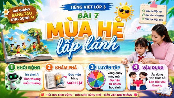 Bài giảng AI Mùa hè lấp lánh - Tiếng Việt 3 tuần 4