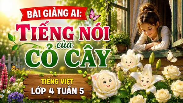 Bài giảng AI Tiếng nói của cỏ cây - Tiếng Việt 4 tuần 5