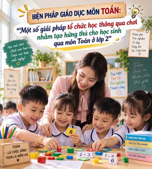 Một số giải pháp tổ chức học thông qua chơi nhăm tạo hứng thú cho học sinh qua môn Toán ở lớp 2