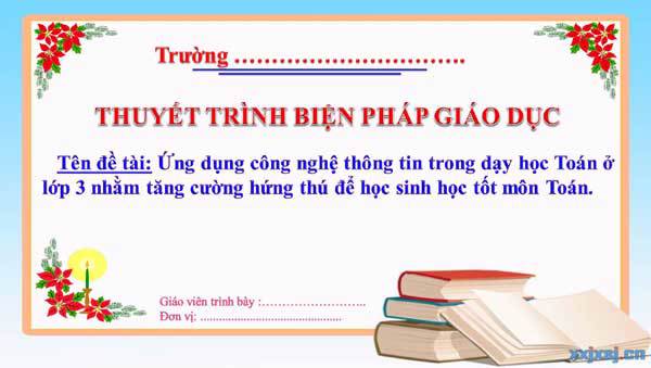 Biện pháp Ứng dụng công nghệ thông tin trong dạy học Toán 