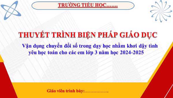 Biện pháp Vận dụng chuyển đổi số