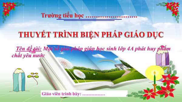 Biện pháp TNXH phát huy phẩm chất yêu nước
