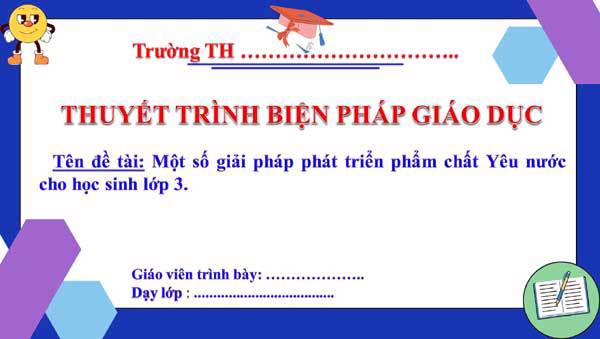 Biện pháp Phát triển phẩm chất yêu nước