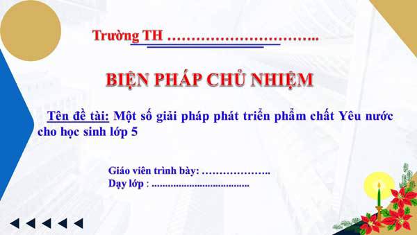 Biện pháp Phát triển phẩm chất Yêu nước 