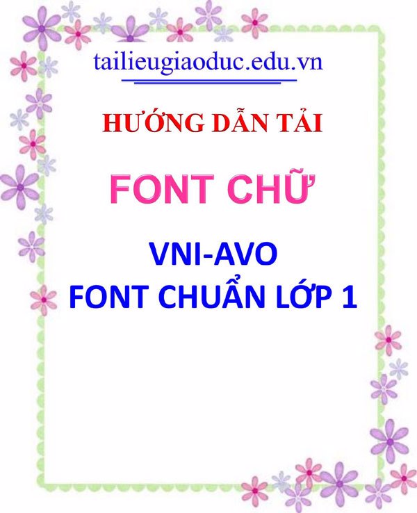 Font chữ Avo font chuẩn của mẫu chữ trong dạy vần của lớp 1