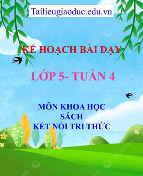 KHBD môn Khoa Học lớp 5 tuần 4- Sách Kết nối