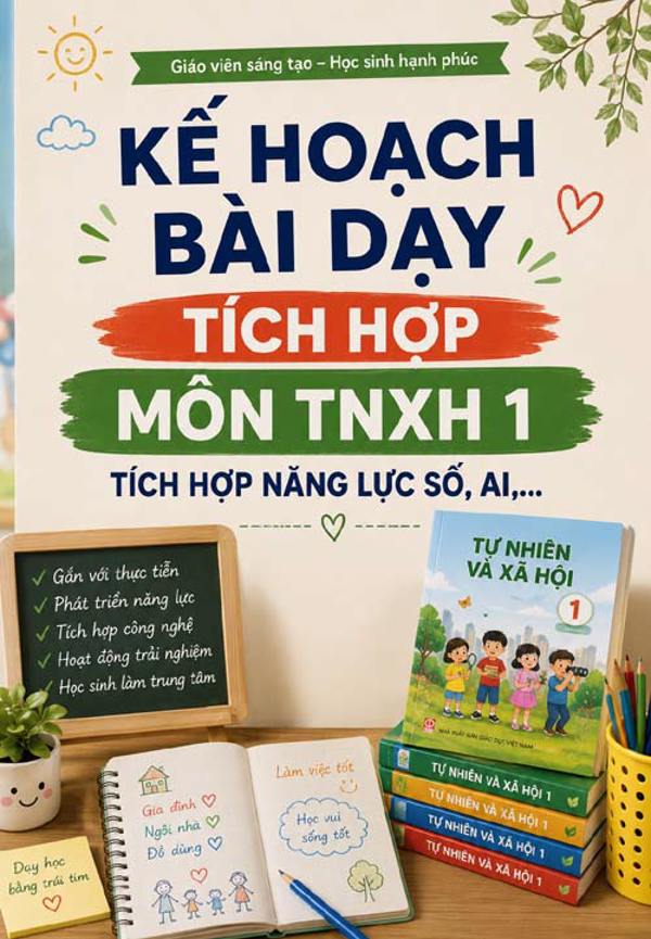 Kế hoạch bài dạy TNXH lớp 1 - Tích hợp đầy đủ năng lực số, AI,...