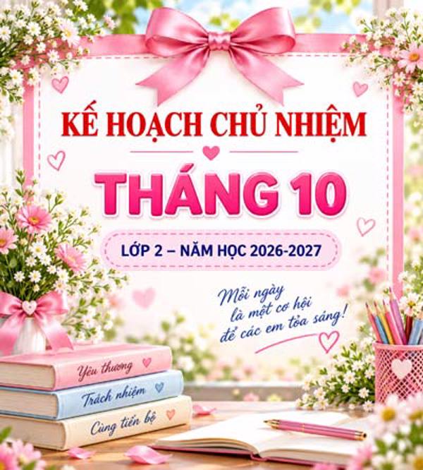 Kế hoạch chủ nhiệm lớp 2 tháng 10
