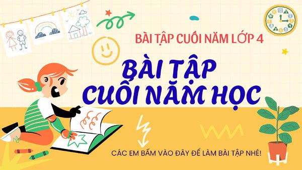 Bài tập ôn tập môn Toán cuối năm lớp 4 (bài 1)