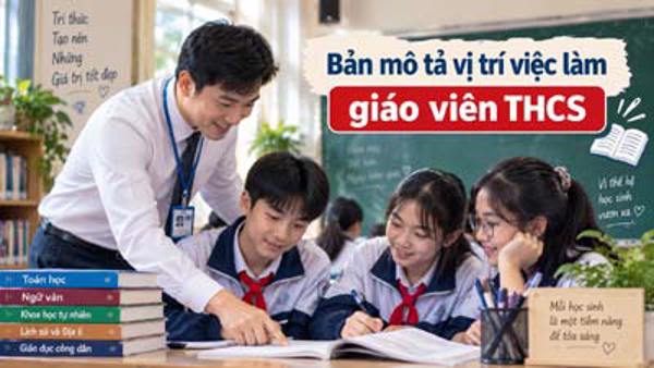 Bản mô tả vị trí việc làm đối với giáo viên THCS