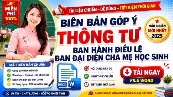 Góp ý dự thảo Thông tư về Ban đại diện cha mẹ học sinh