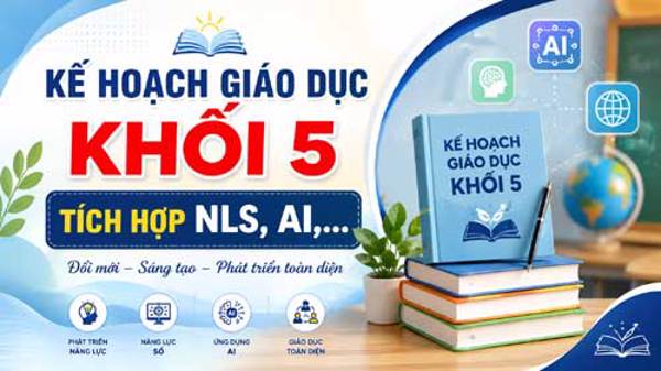 Kế hoạch  giáo dục khối 5 - Tích hợp năng lực số, AI,...