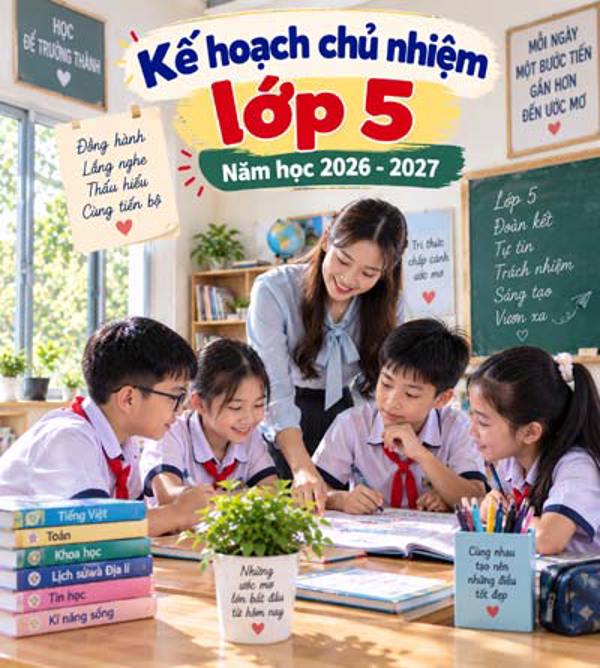 Kế hoạch chủ nhiệm năm học 2026-2027