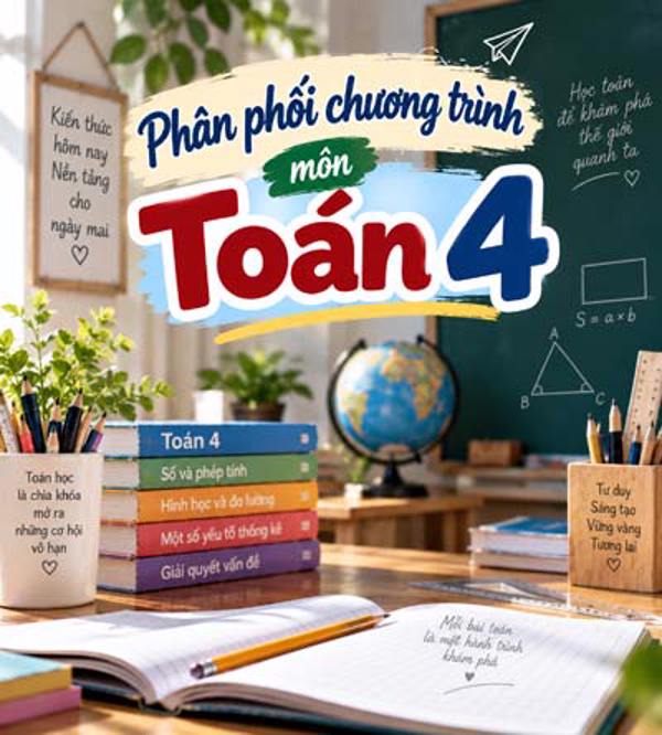 Phân phối chương trình Toán 4