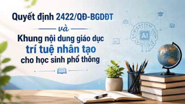 Quyết định 2422/QĐ-BGDĐT: Khung nội dung giáo dục trí tuệ nhân tạo cho học sinh phổ thông từ lớp 1 đến lớp 12