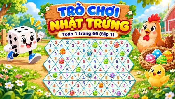 Trò chơi nhặt trứng. Toán 1 trang 19 (tập 1)